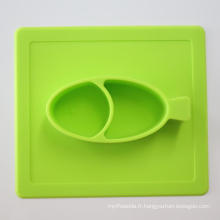 Nouveau Design antidérapant Baby Dinner Silicone Set de table